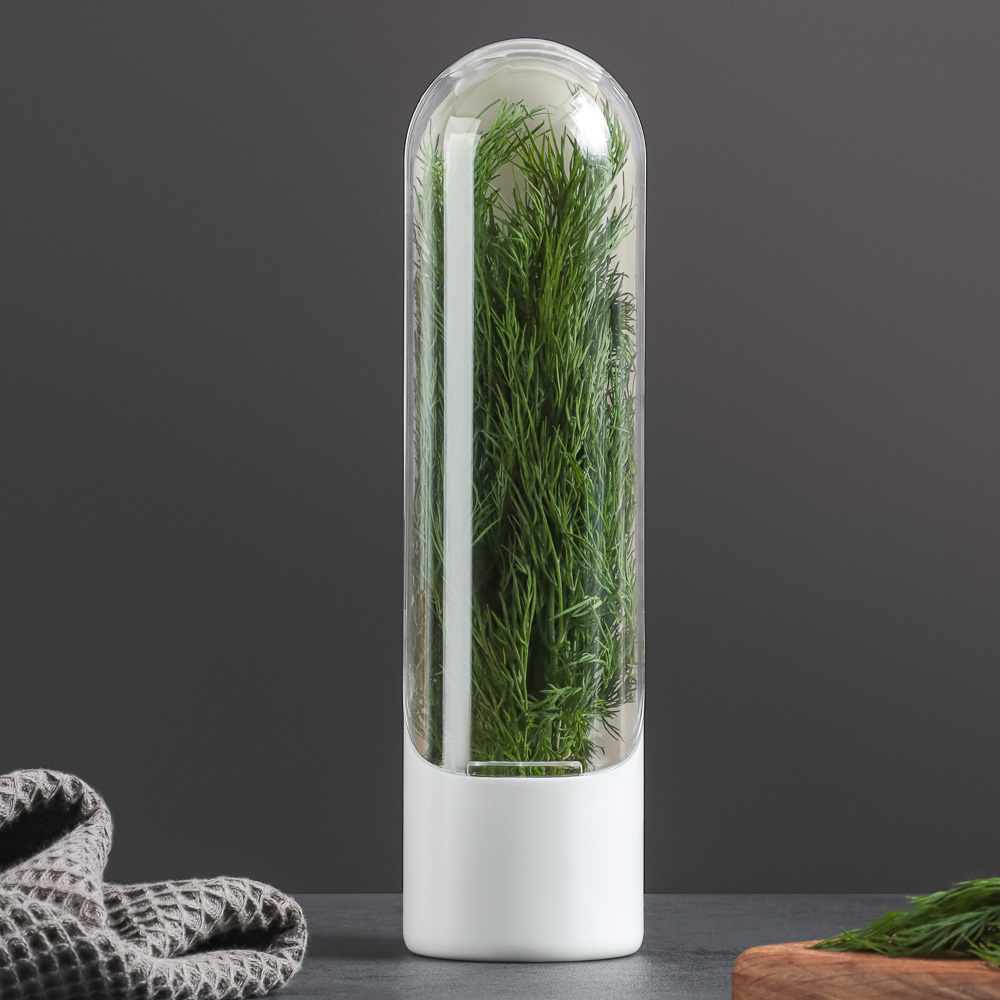 SATOSHI Контейнер для хранения зелени в холодильнике 25 см, пластик, арт.№ 881-010