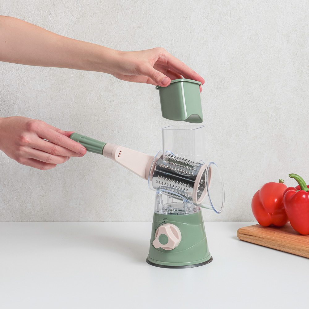 SATOSHI Овощерезка многофункциональная 3 в 1, барабанная, арт.№ 885-001