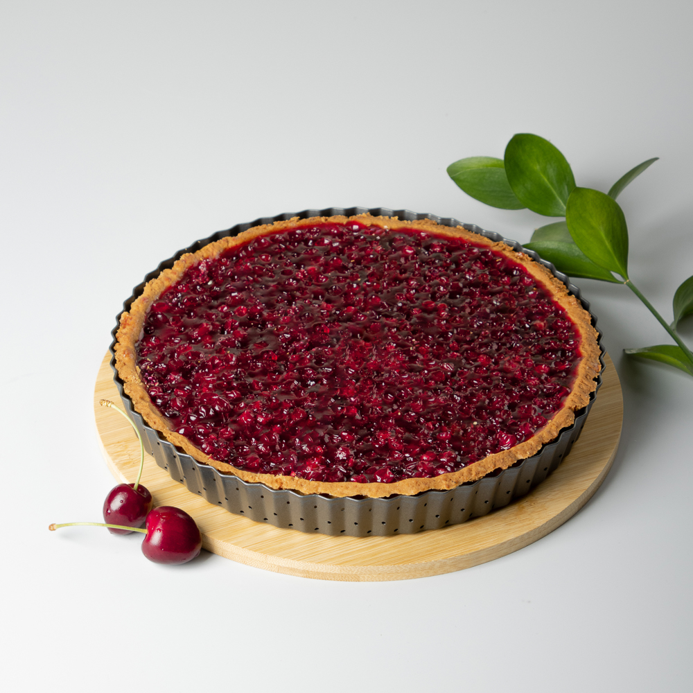 VETTA Форма для выпечки перфорированная 24x2,5см, съемное дно, угл.сталь, антипригарное покрытие, арт.№ 849-003