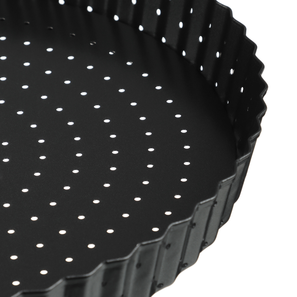 VETTA Форма для выпечки перфорированная 24x2,5см, съемное дно, угл.сталь, антипригарное покрытие, арт.№ 849-003