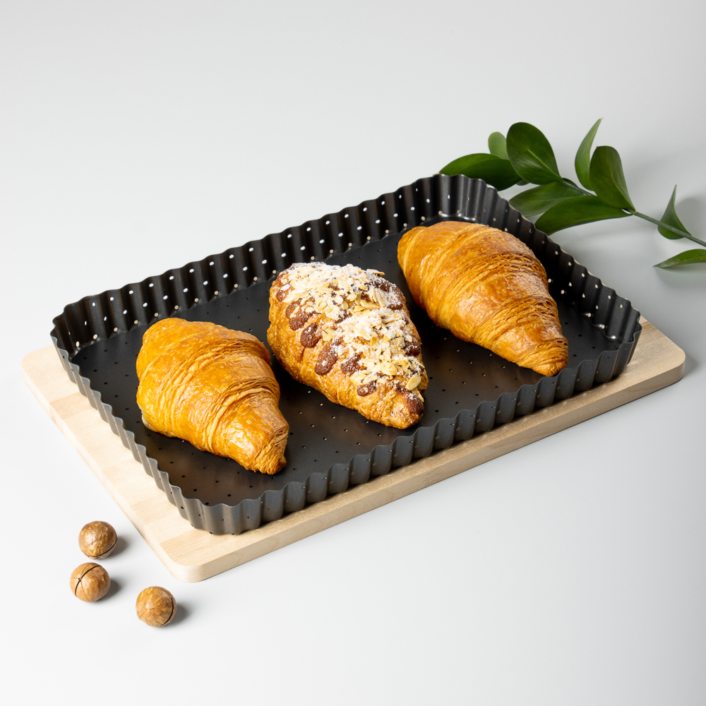 VETTA Форма для выпечки перфорированная 31x21х3см, съемное дно, угл.сталь, антипригарное покрытие, арт.№ 849-004