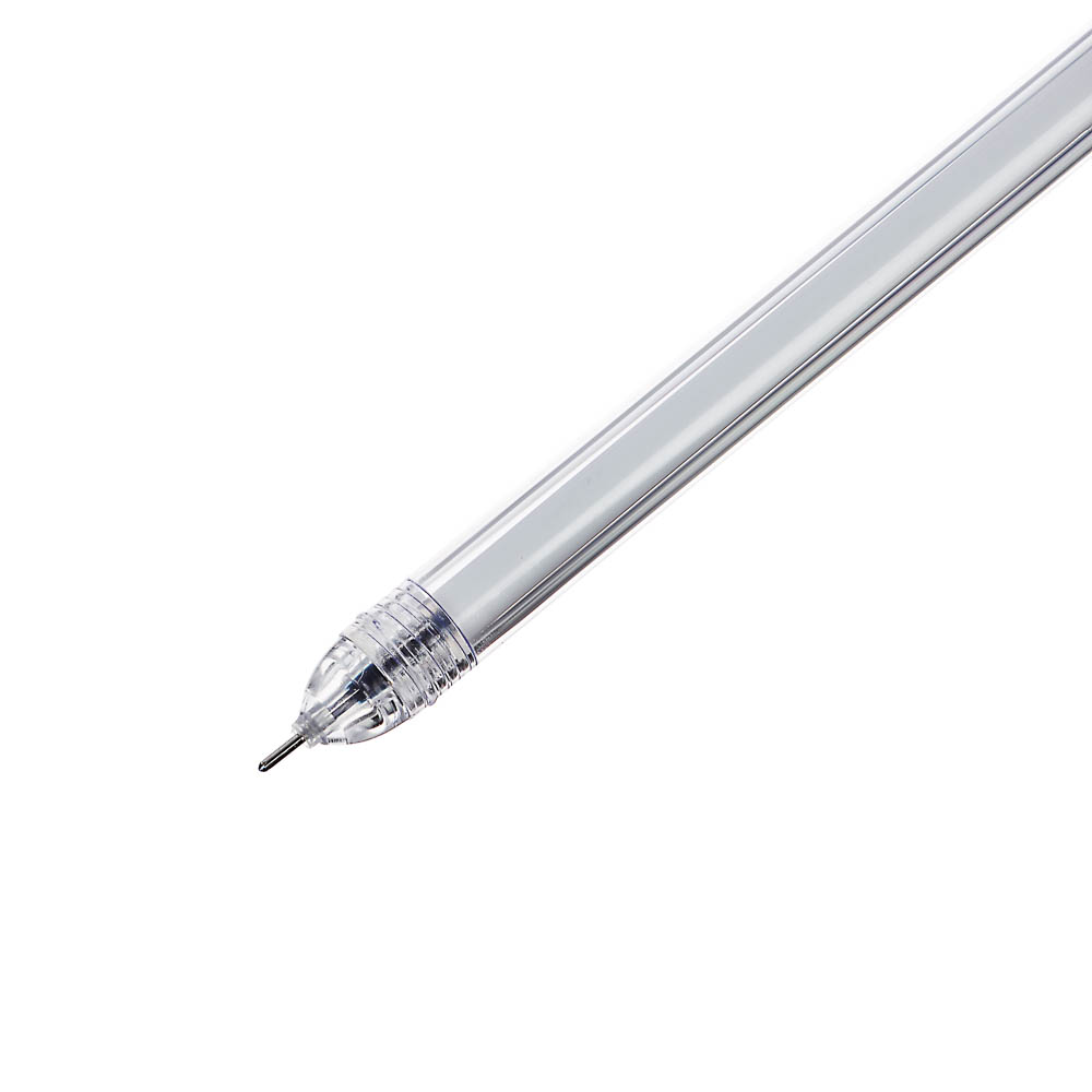 Ручка гелевая синяя, с подвеской - брелоком в форме прозрачного зайца, 4 цвета, арт.№ 591-221