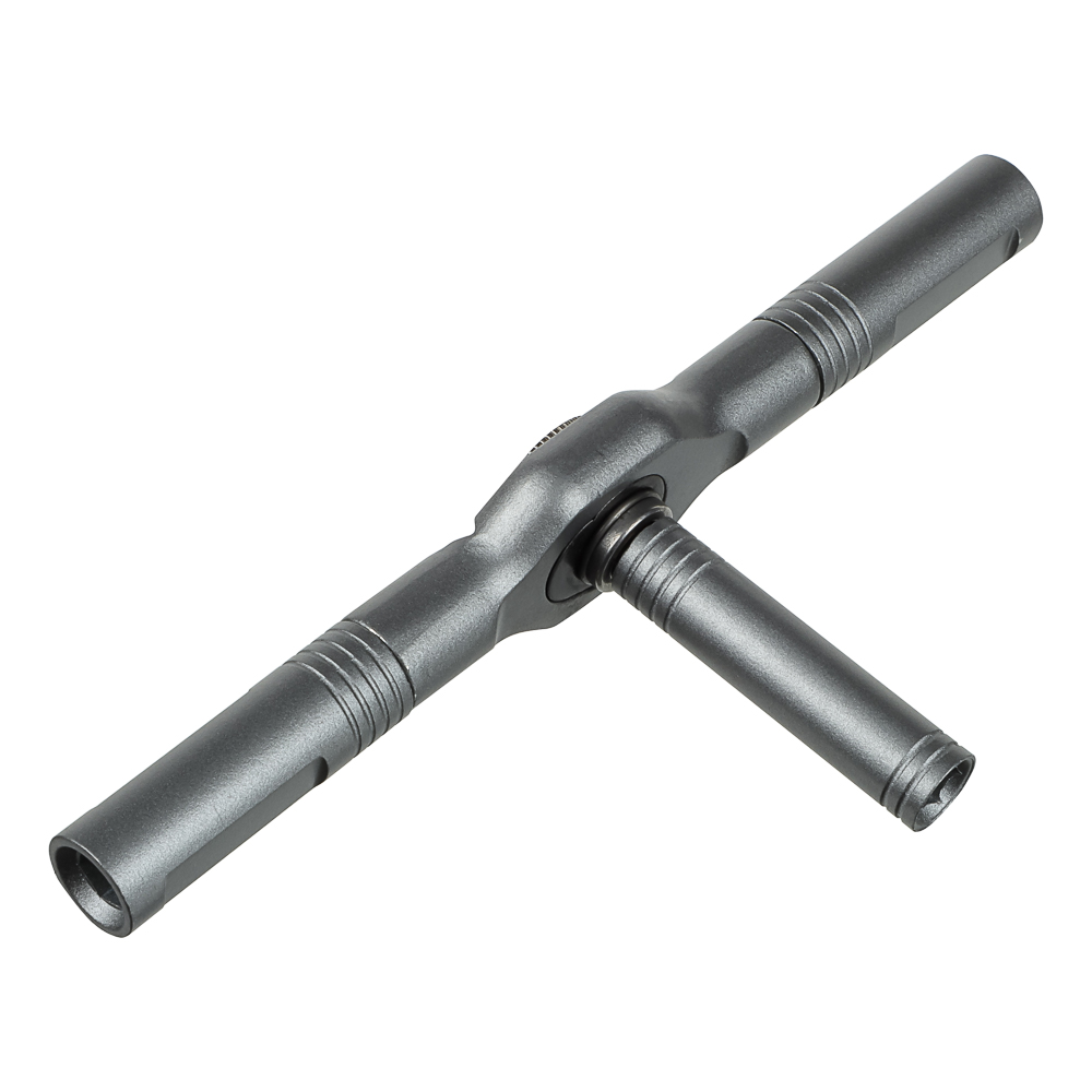 Отвертка-вороток тм ЕРМАК, Т-образная с трещоточным механизмом и набором бит (24шт), арт.№ 651-268