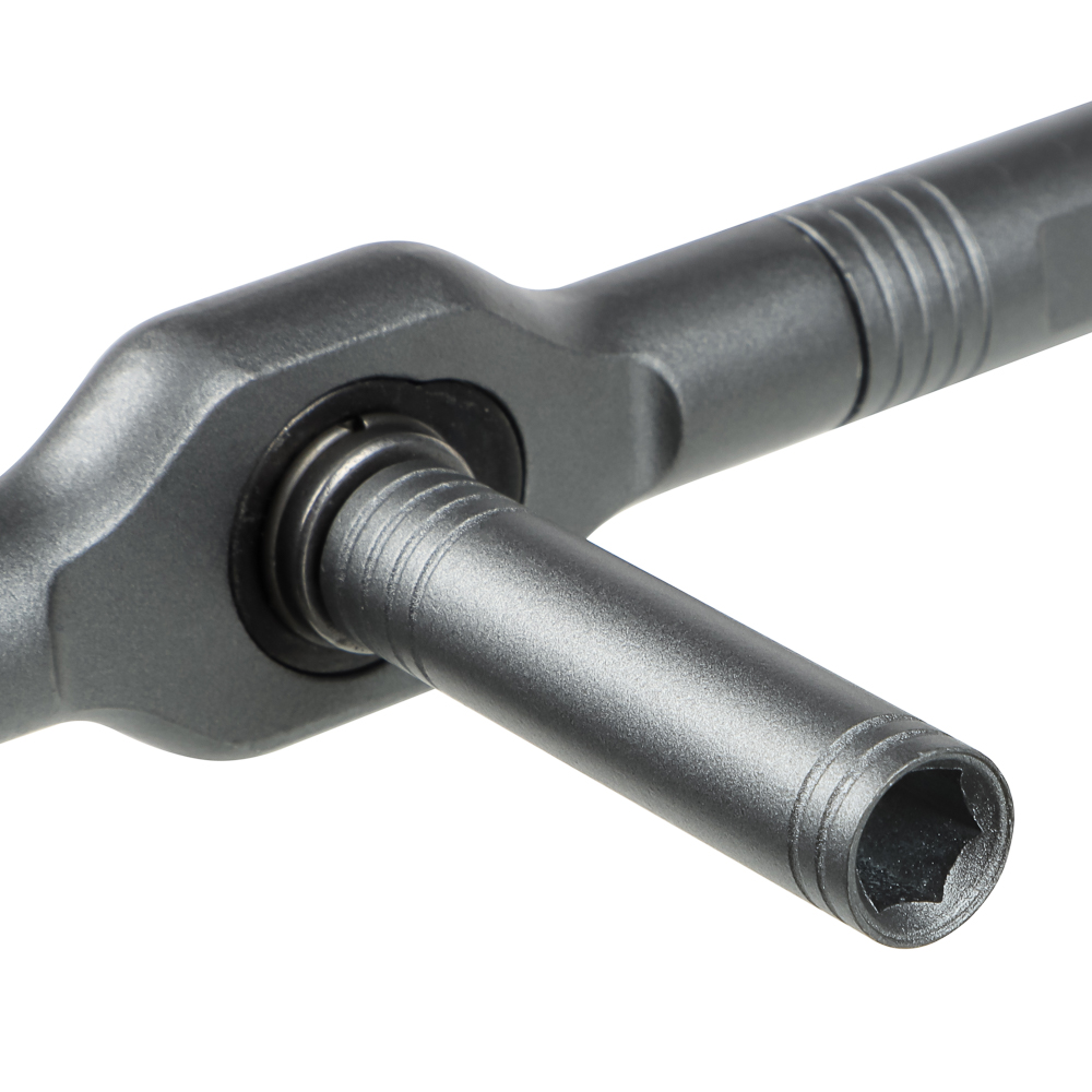 Отвертка-вороток тм ЕРМАК, Т-образная с трещоточным механизмом и набором бит (24шт), арт.№ 651-268