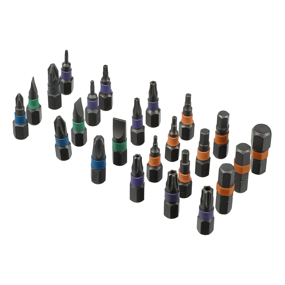 Отвертка-вороток тм ЕРМАК, Т-образная с трещоточным механизмом и набором бит (24шт), арт.№ 651-268