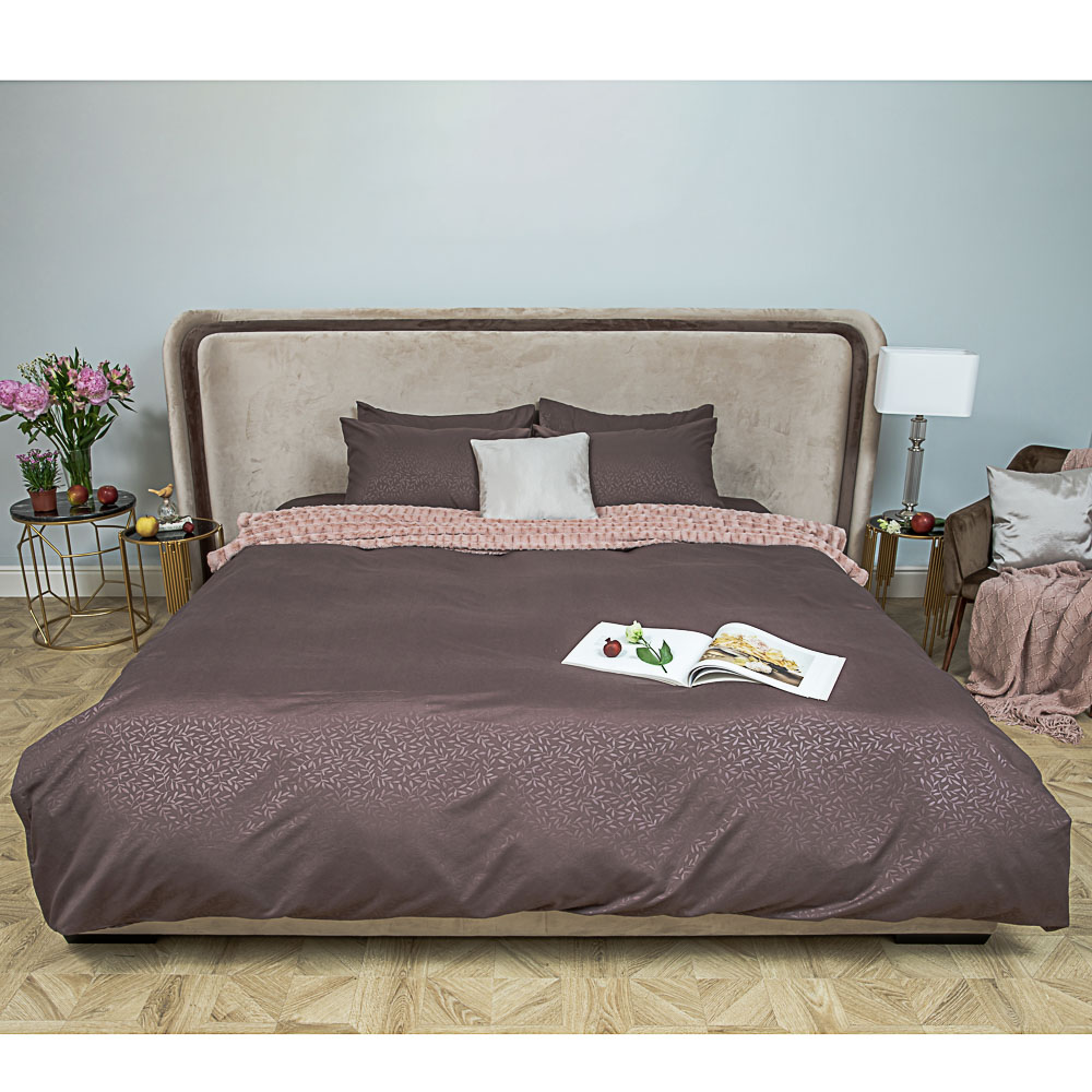 PROVANCE Мятный Латте Комплект постельного белья 4пр евро, жаккард, полисатин, 85гр/м, ПЭ, 3 цвета, арт.№ 488-034