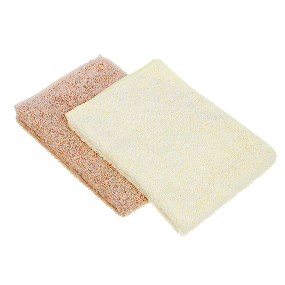 Салфетка для сухой уборки тм VETTA, 30х40см, микрофибра 300 г/м2, 2 цвета, арт.№ 448-171