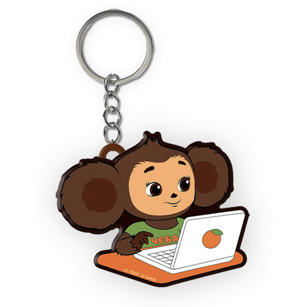 Брелок Чебурашка эксклюзив, ПВХ, 8х5х1 см, в ассортименте, арт.№ 295-313