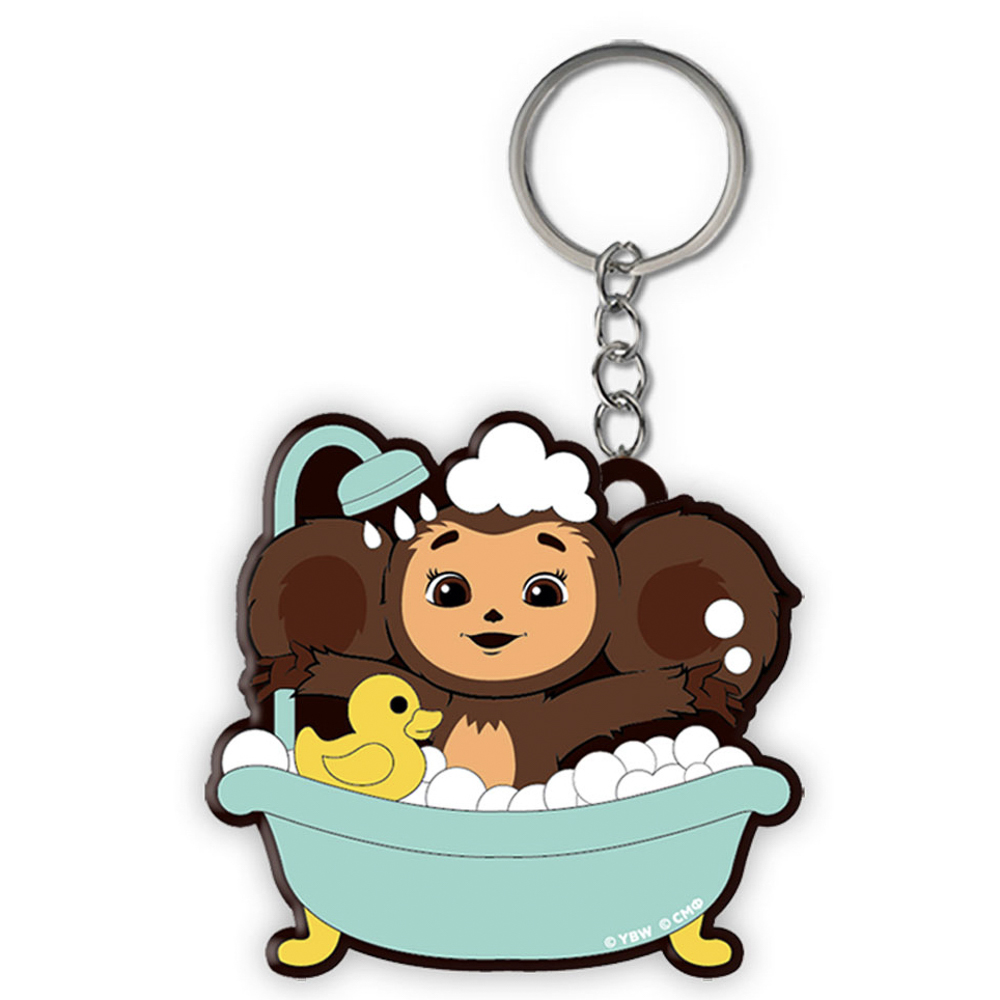 Брелок Чебурашка эксклюзив, ПВХ, 8х5х1 см, в ассортименте, арт.№ 295-313