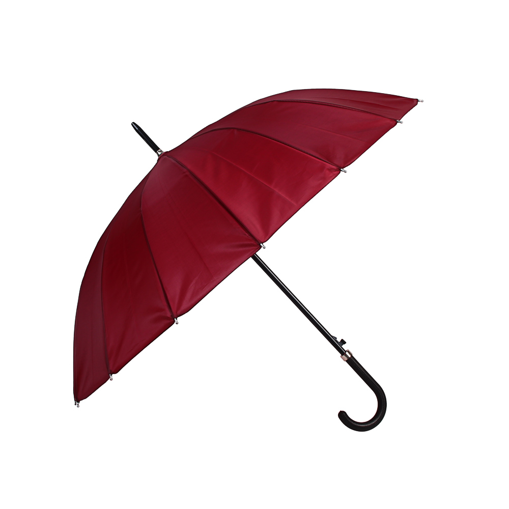 Зонт-трость универсальный, диаметр 98см, 16 спиц, металл, полиэстер, 4 цвета, арт.№ 302-412