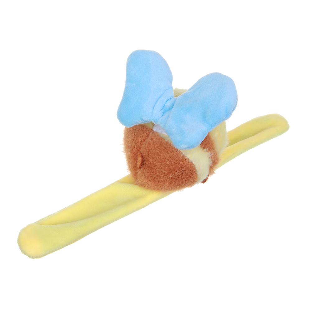 ИГРОЛЕНД Игрушка мягкая на браслете "Заводнушка" 20 см, полиэстер, пластик, 3 диз., арт.№ 264-446