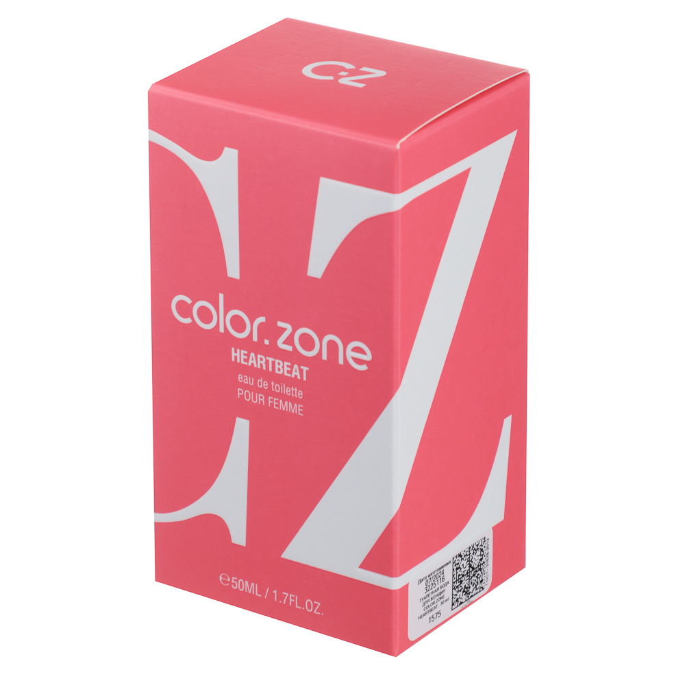 Туалетная вода женская тм UNIQUE color.zone Heartbeat, 50 мл, арт.№ 313-375