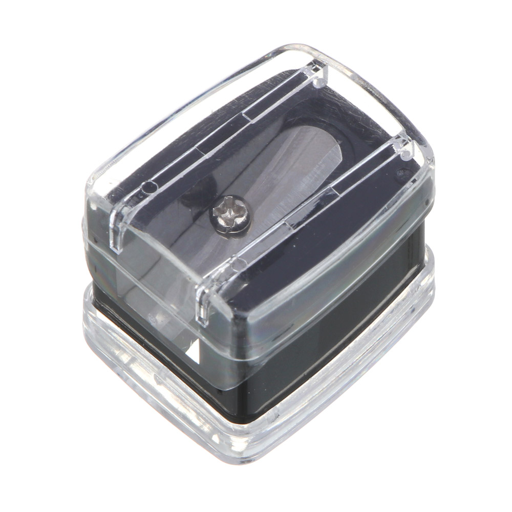 ЮНИLOOK Точилка для косметических карандашей 3,2х2,3х2 см, PS, черный, ВЗ24-22, арт.№ 357-308