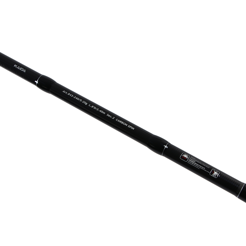 KAIDA Спиннинг штекерный, HOOLIGAN, L, 5-20гр, 240см, углепластик, арт.№ 149-205