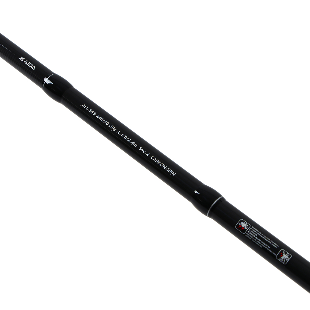 KAIDA Спиннинг штекерный, HOOLIGAN, M, 10-30гр, 240см, углепластик, арт.№ 149-207