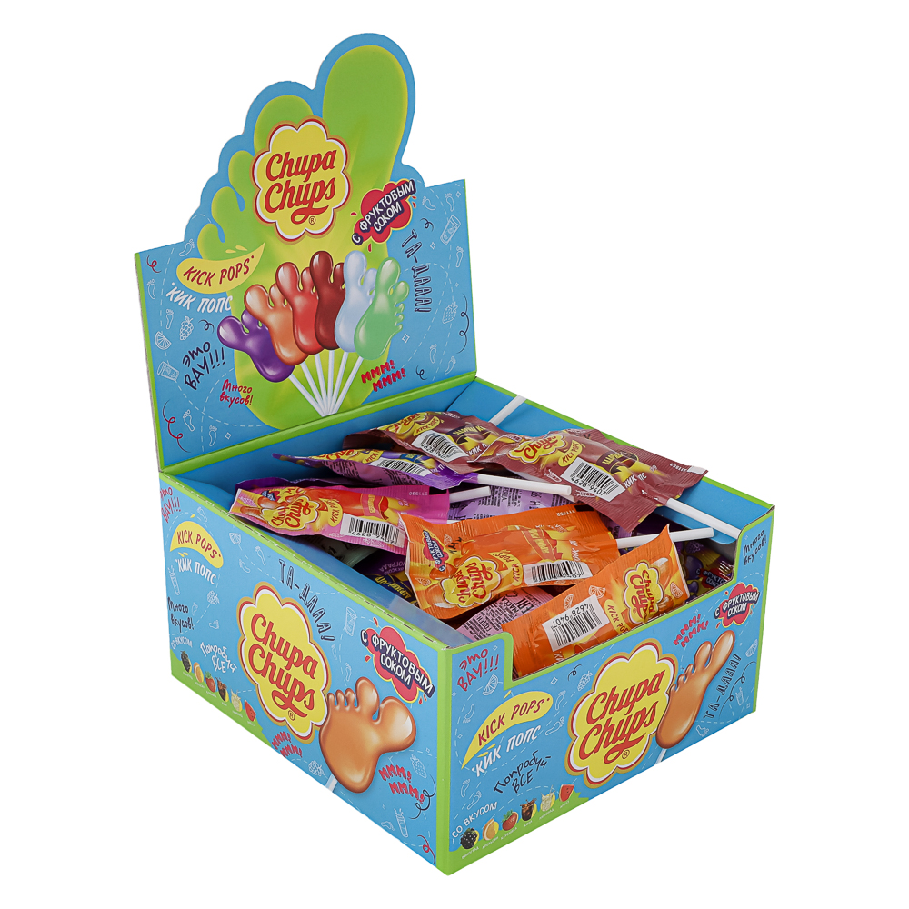 Карамель Chupa Chups Kick Pops, 9 г, арт.№ 347-594