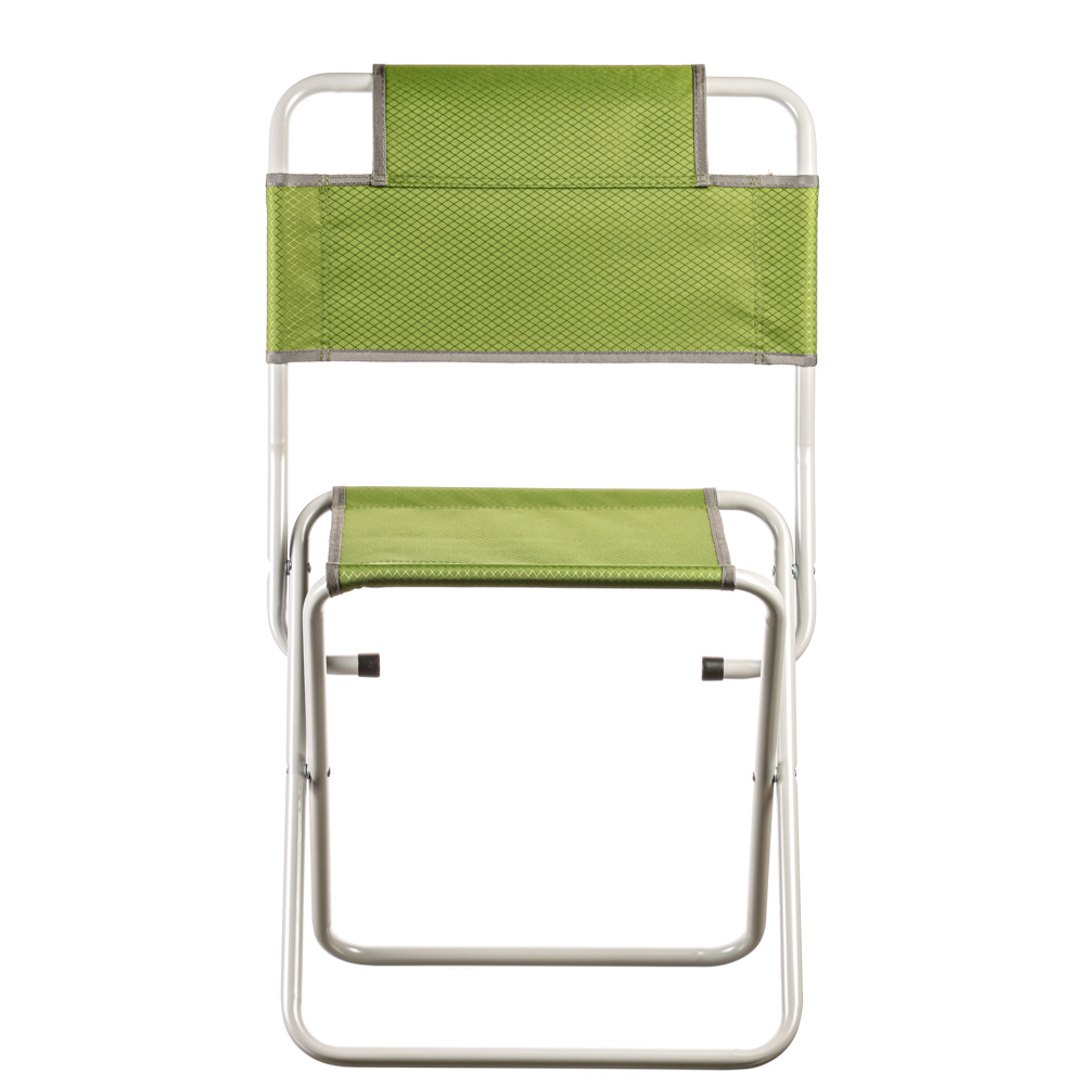 Стул туристический тм РУССО ТУРИСТО, со спинкой, до 100кг, высота 45см, сталь, d19 мм, арт.№ 121-089