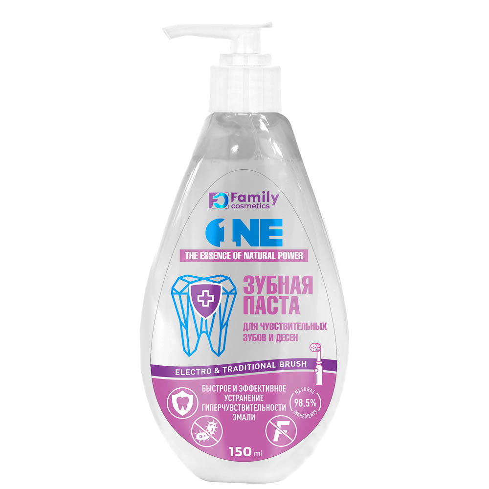 Зубная паста Family Cosmetics, 3 вида, 150мл, арт.№ 981-109
