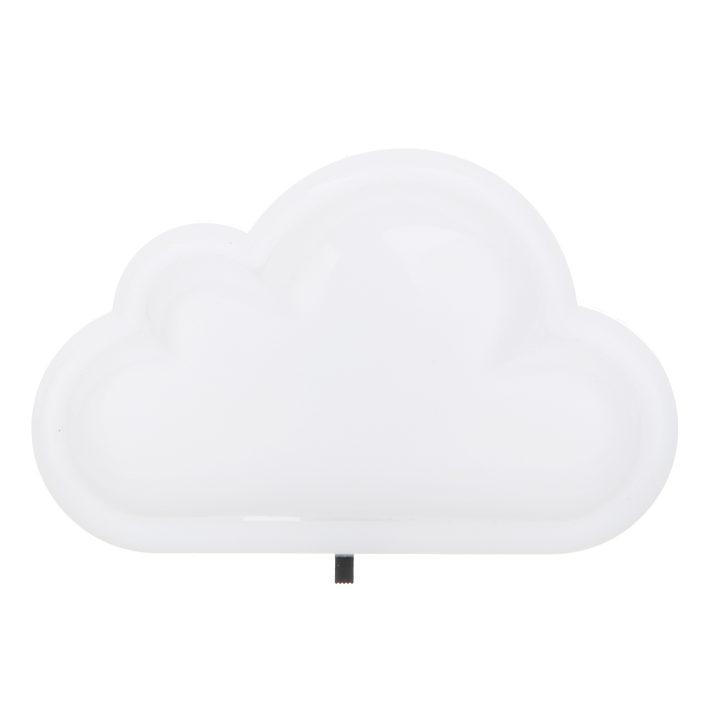 Светильник-ночник в розетку BY Облако светодиодный, 1Вт, 10см, 230В, пластик, белый, арт.№ 417-187