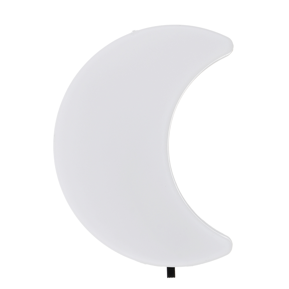 Светильник-ночник в розетку BY Месяц светодиодный, 1Вт, 9см, 230В, пластик, белый, арт.№ 417-188