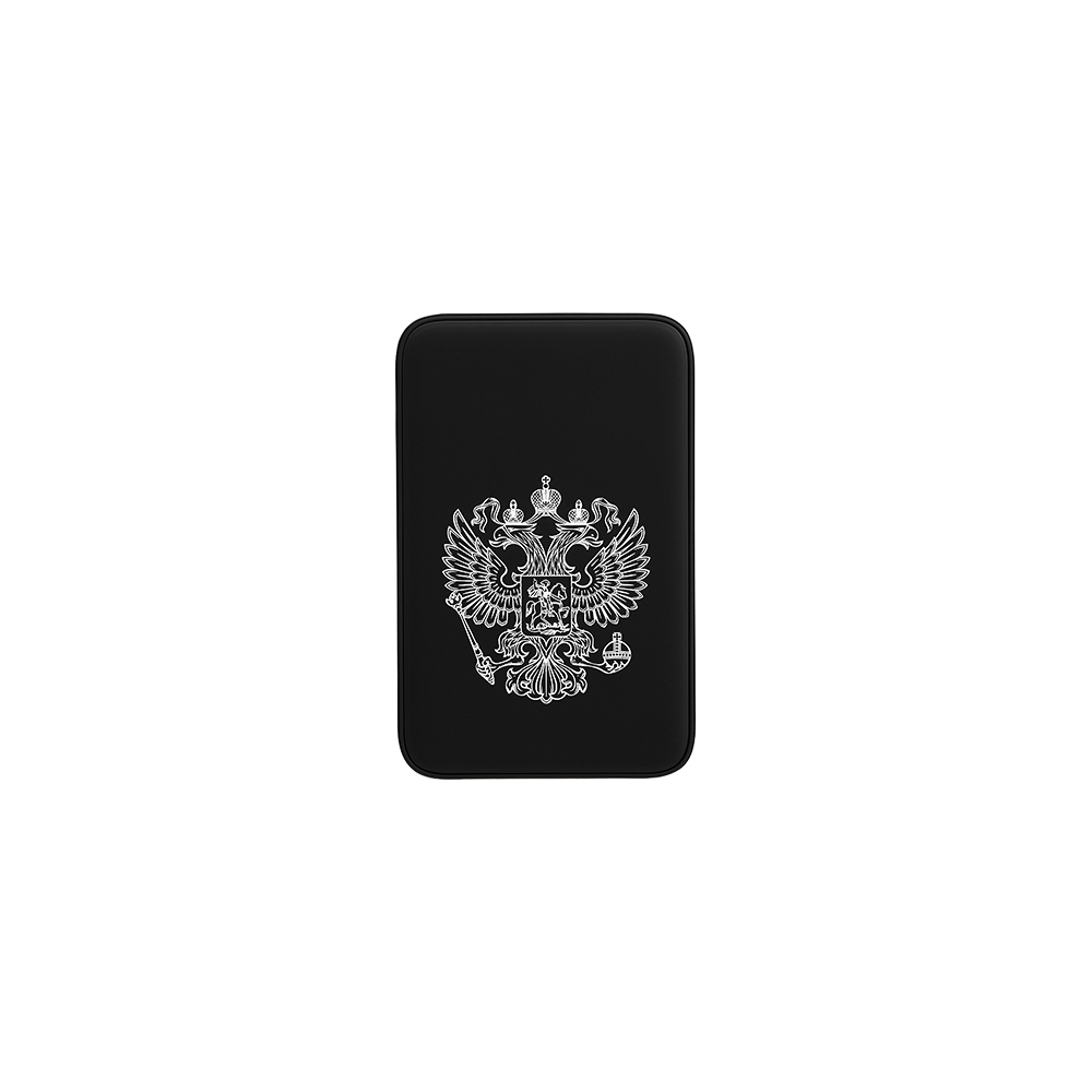 BY Аккумулятор мобильный Светящийся 10000мАч, USB-A,USBC,встр.каб.,QC,PD,22.5W, Герб, короб. белая, арт.№ 031-196