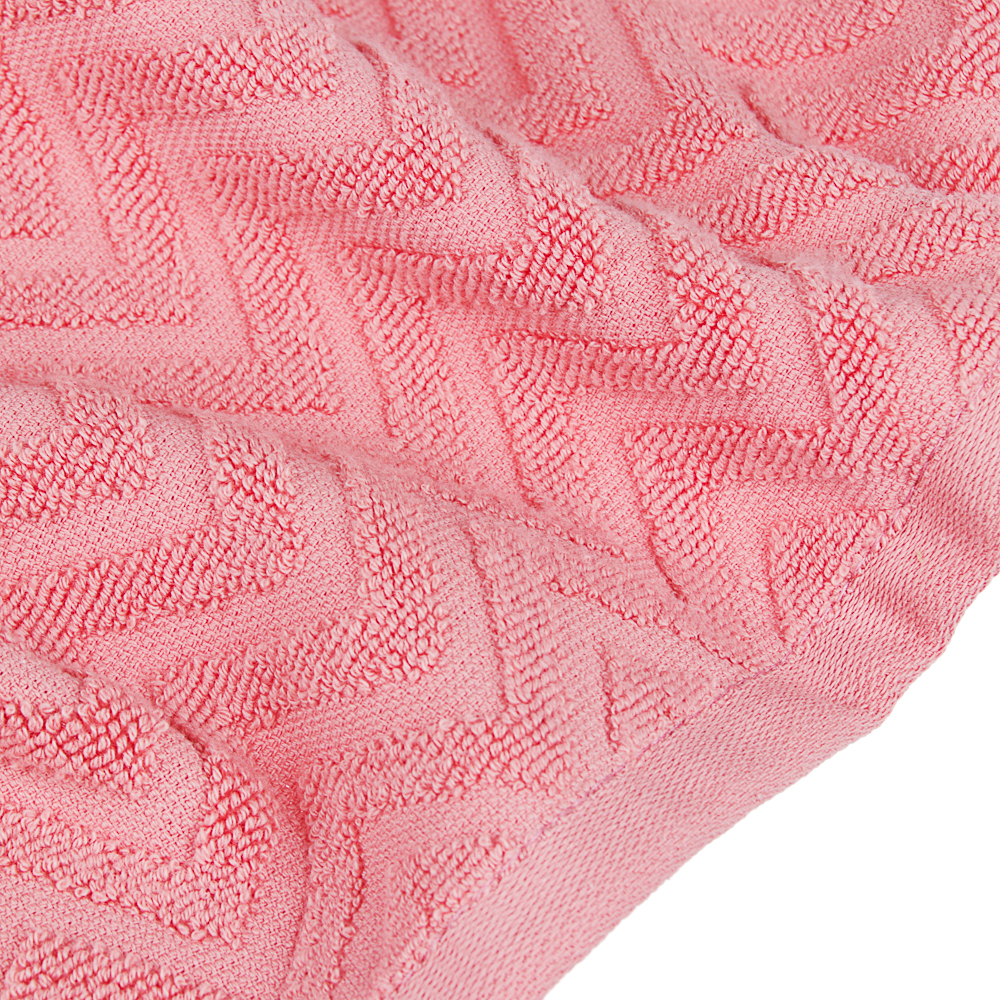 PROVANCE Зигзаг Полотенце махровое, 100% хлопок, 50х90см, 450гр/м, коралл, арт.№ 489-179