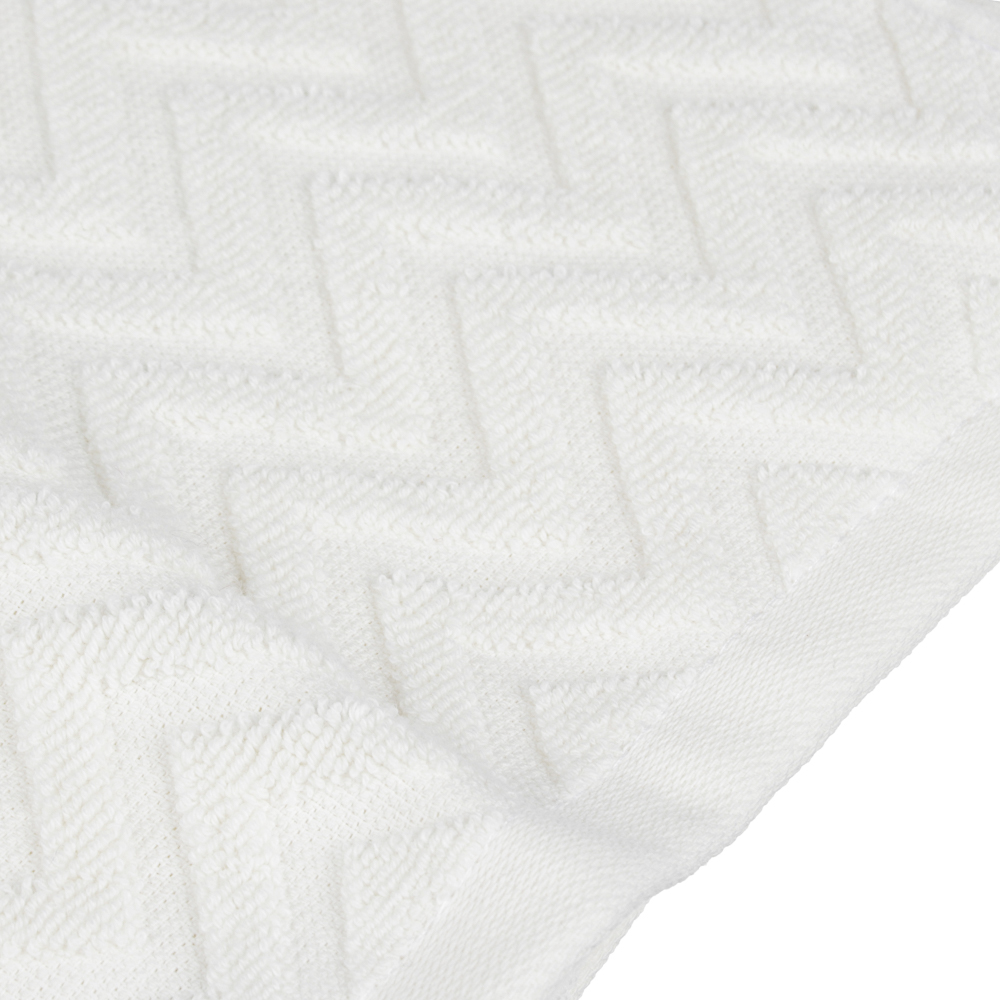PROVANCE Зигзаг Полотенце махровое, 100% хлопок, 50х90см, 450гр/м, молочный, арт.№ 489-178