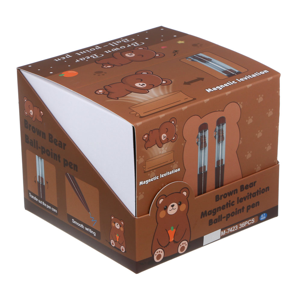 Ручка шариковая синяя, "Капибара", с магнитом, шоу-бокс, арт.№ 591-280