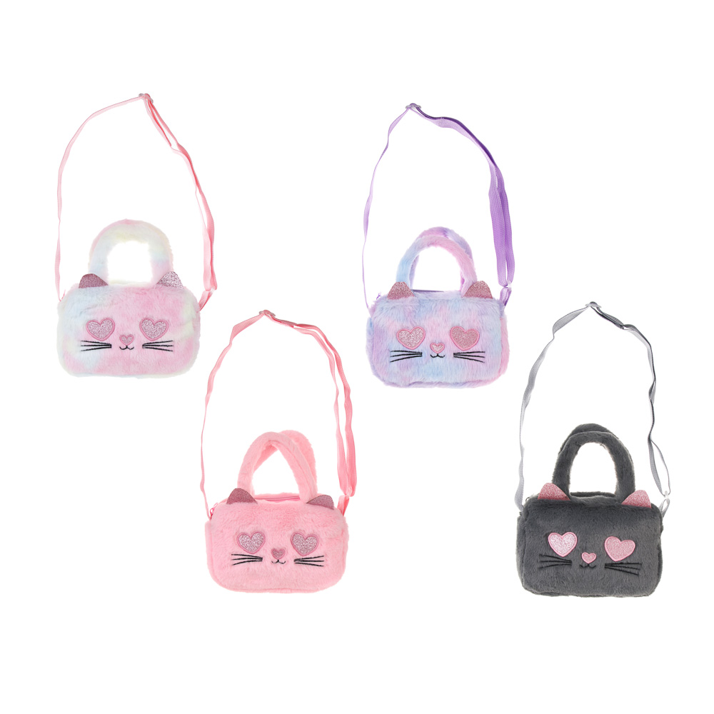 Сумка детская мягкая "Котёна", полиэстер, тм ИГРОЛЕНД, 17х12 см, арт.№ C46-006