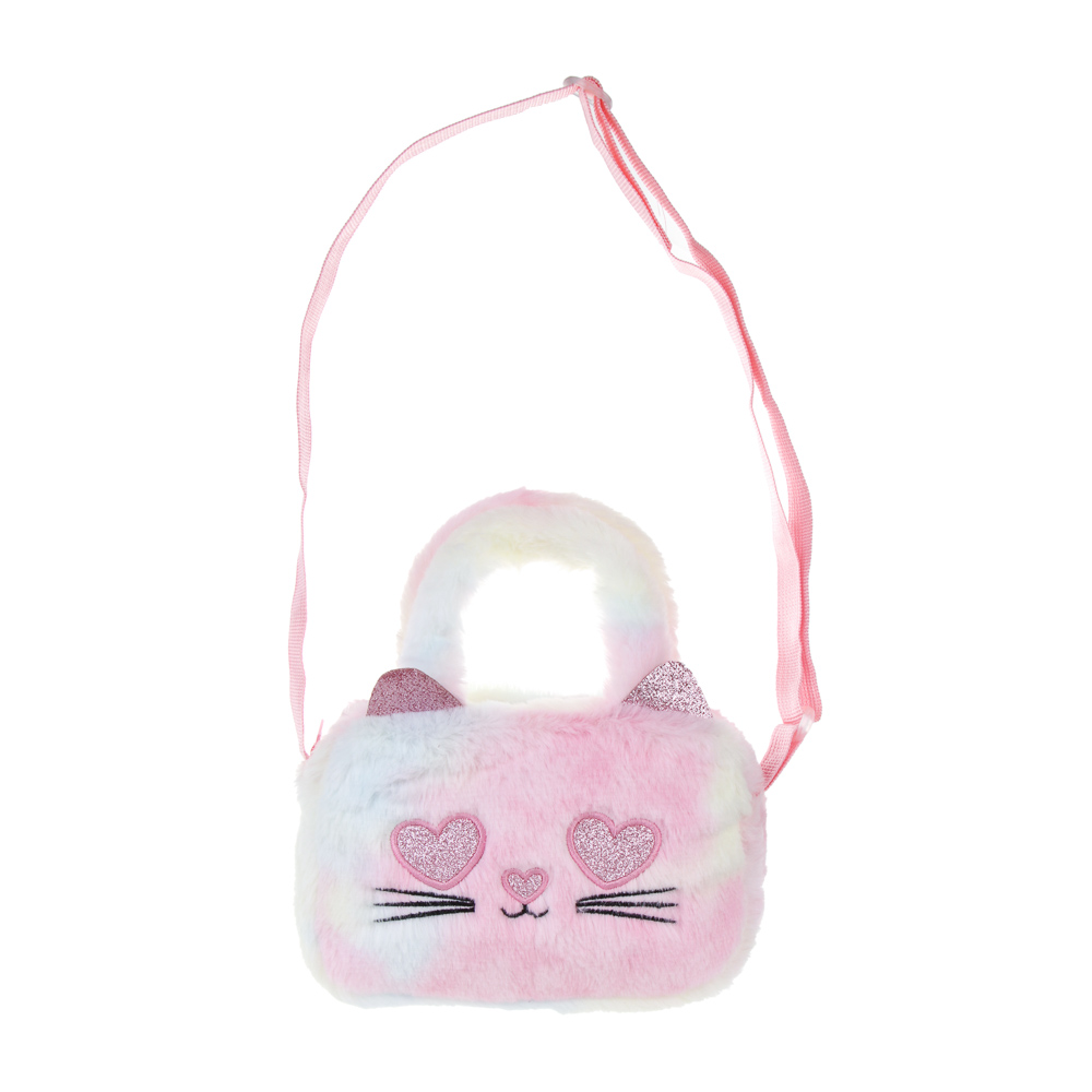 Сумка детская мягкая "Котёна", полиэстер, тм ИГРОЛЕНД, 17х12 см, арт.№ C46-006