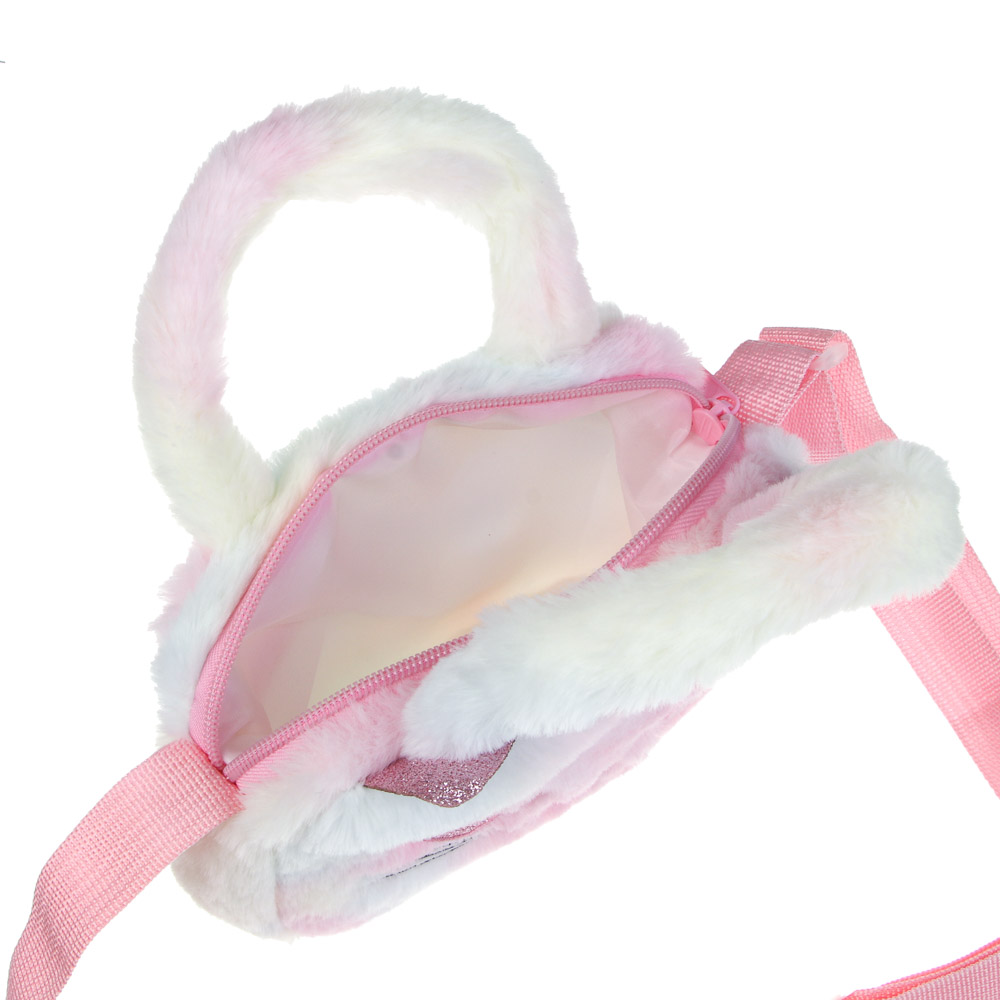 Сумка детская мягкая "Котёна", полиэстер, тм ИГРОЛЕНД, 17х12 см, арт.№ C46-006