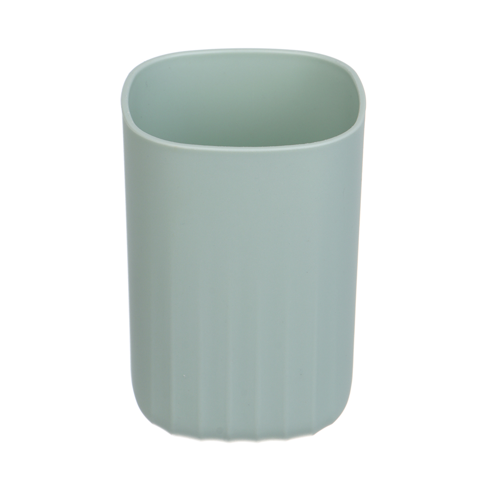 Стакан для ванной комнаты тм VETTA Сидней, пластик, PP, оливковый 7x10см, арт.№ 463-575