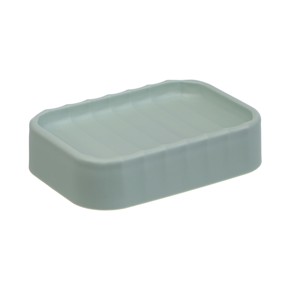 Мыльница тм VETTA Сидней, пластик, PP, оливковый, 11,4x7,3x2,8см, арт.№ 463-576