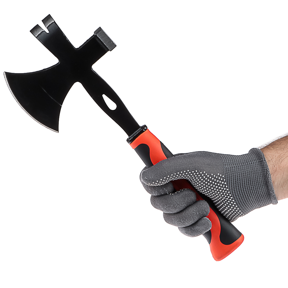 ЕРМАК Топор многофункциональный (молоток+гвоздодёр) 600г с 2х-компонентной рукояткой, арт.№ 617-368