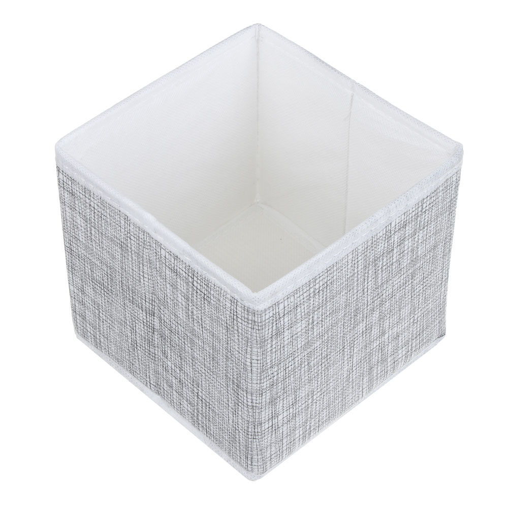 Кофр для хранения тм VETTA Лайн, 14x14x13см, полипропилен, цвет серый, арт.№ 457-901