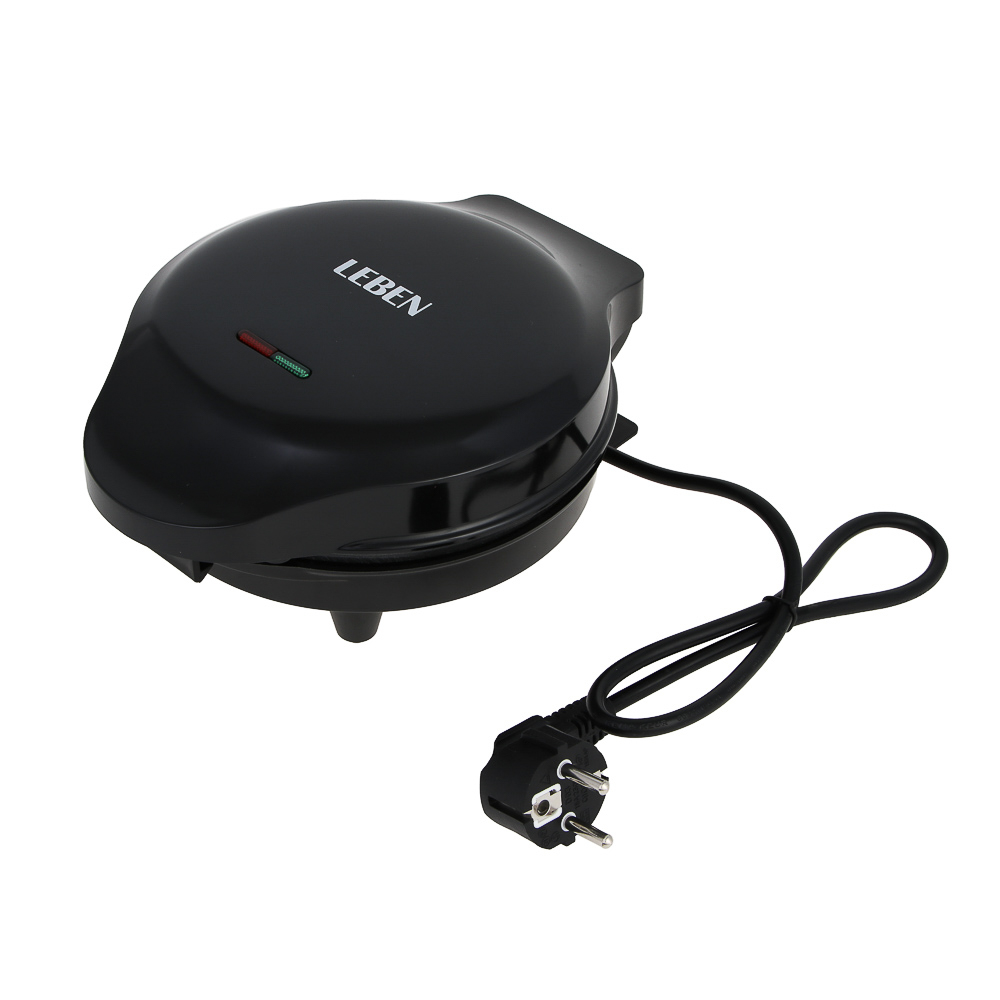 LEBEN Вафельница для тонкой вафли, 1000вт, 220в, арт.№ 271-039