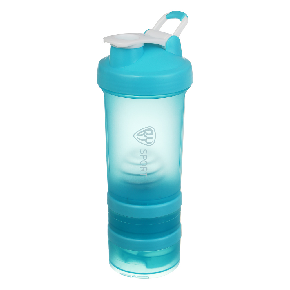 Спортивный шейкер 3 в 1, тм BY SPORT, 500 мл, 26х8см, PC, 3 цвета, арт.№ 088-155