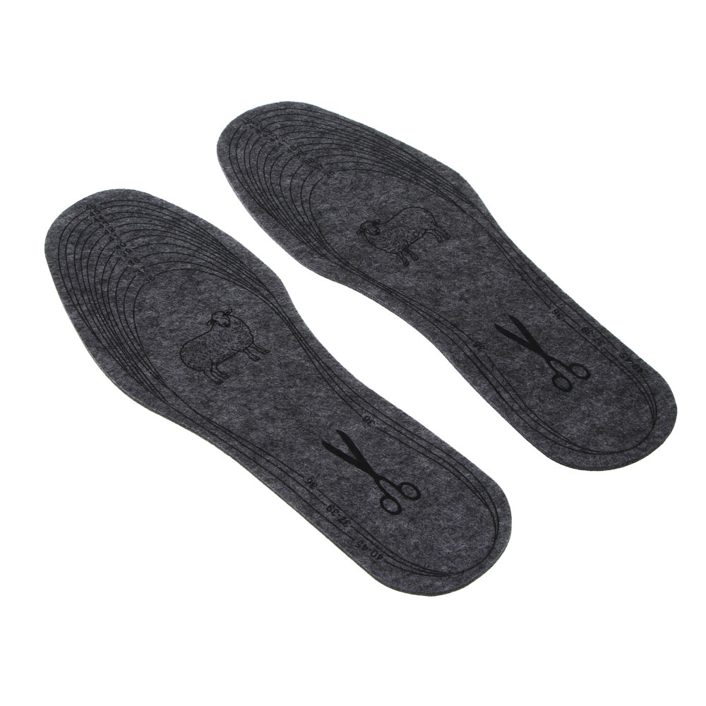 Стельки для обуви зимние тм STREETWISE, войлок, р 36-47, арт.№ 459-257