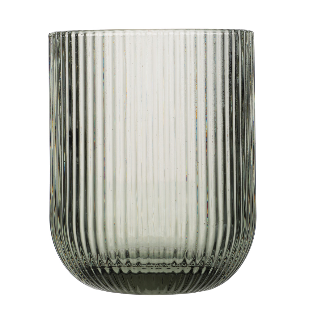 MILLIMI Стакан Грея, 250мл, стекло, серый, рифленый, арт.№ 878-623