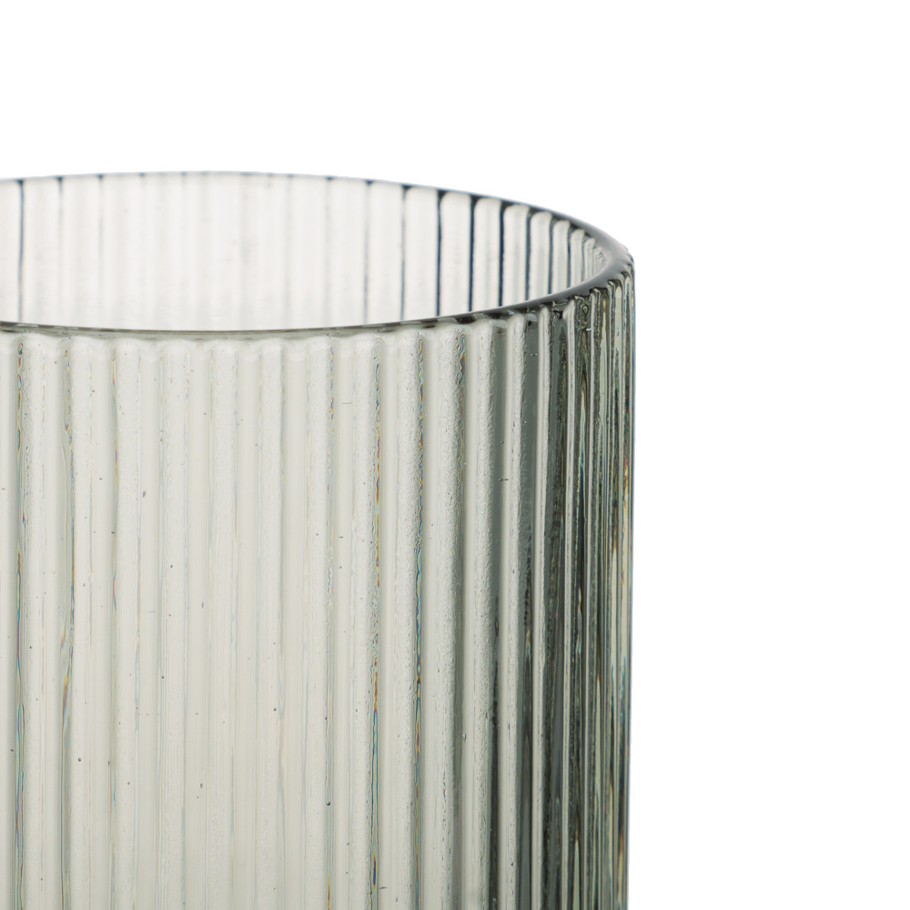 MILLIMI Стакан Грея, 250мл, стекло, серый, рифленый, арт.№ 878-623