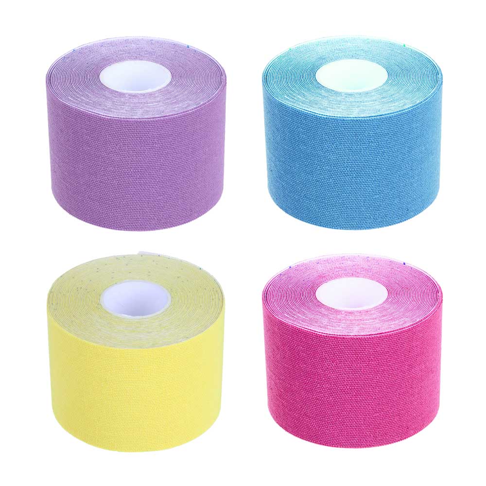 FLOMIK Тейп-лента кинезиологическая, самоклеящаяся 5м x 5см, 4 цвета, арт.№ 138-021