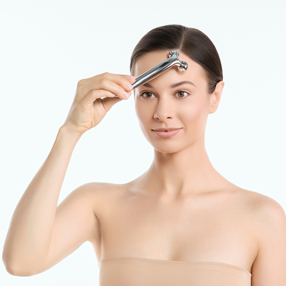 Массажер для лица и шеи тм ЮL, пластик, 14,5x4,5см, арт.№ 357-221