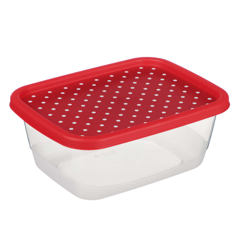 Пасха Контейнер для продуктов прямоугольный 0,85л, пластик, 2 дизайна, арт.№ 861-556