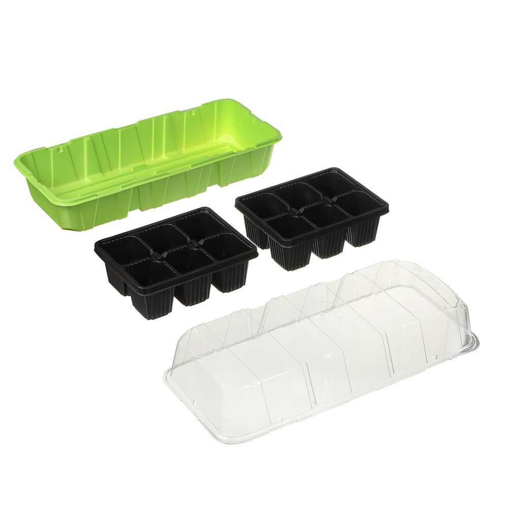 Минипарник с 2-мя вставками 39х16х11см 12 ячеек, арт.№ 174-207