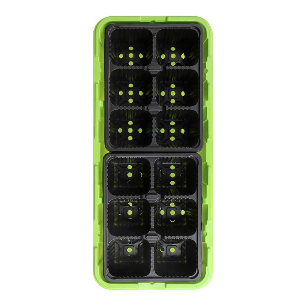 Минипарник с 2-мя вставками 39х16х11см 12 ячеек, арт.№ 174-207