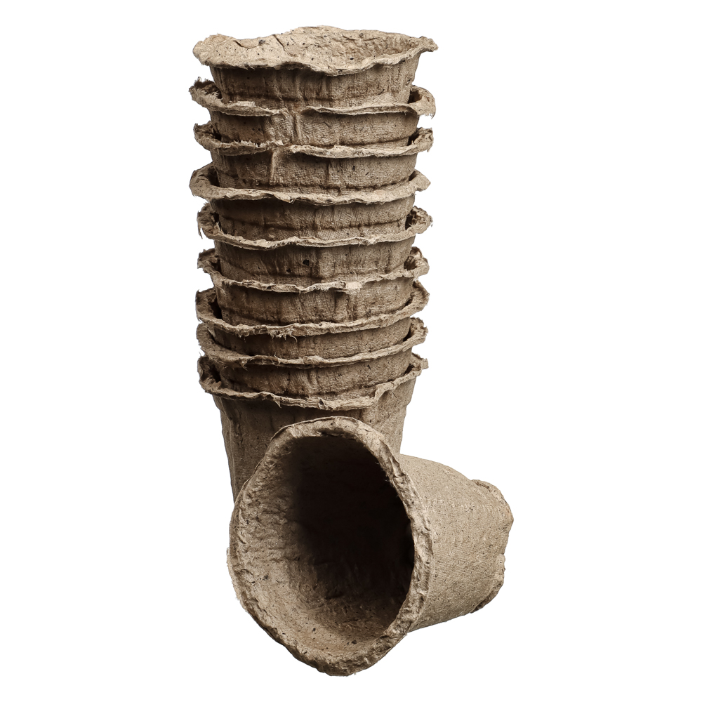 Набор торфяных горшочков 80x80мм 10шт, арт.№ 165-026