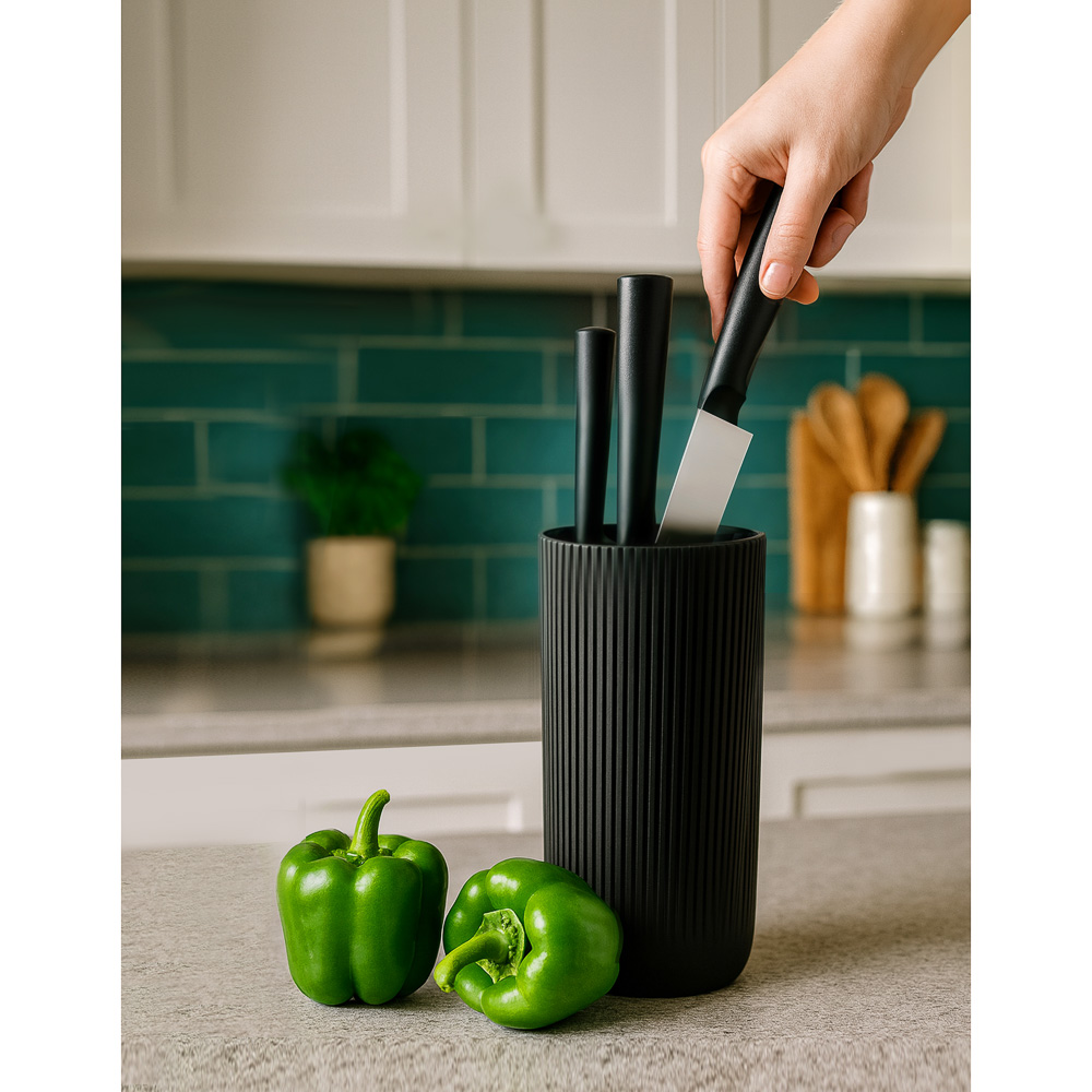 SATOSHI Кемпер Подставка для ножей d11,5х23см, полипропиленовые разделители, арт.№ 803-374