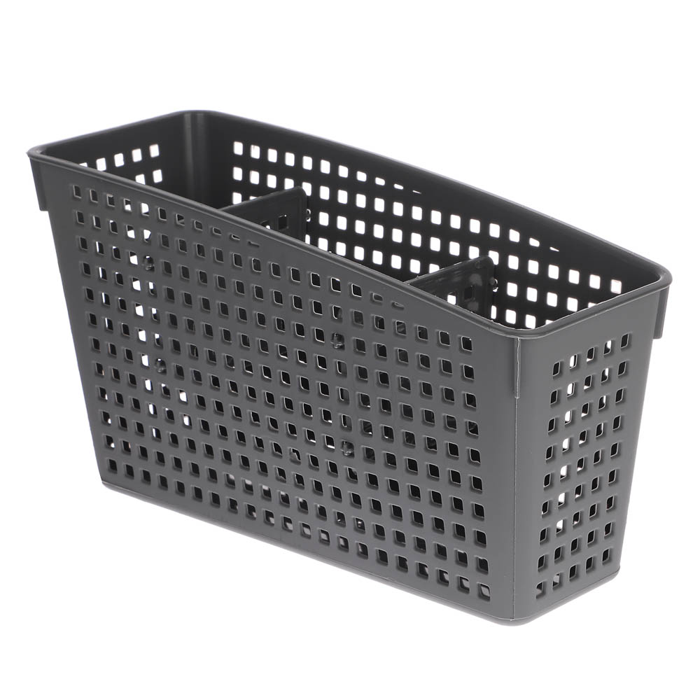 Органайзер Лофт с перегородками 245х95х140 мм белый, серый, арт.№ 457-855