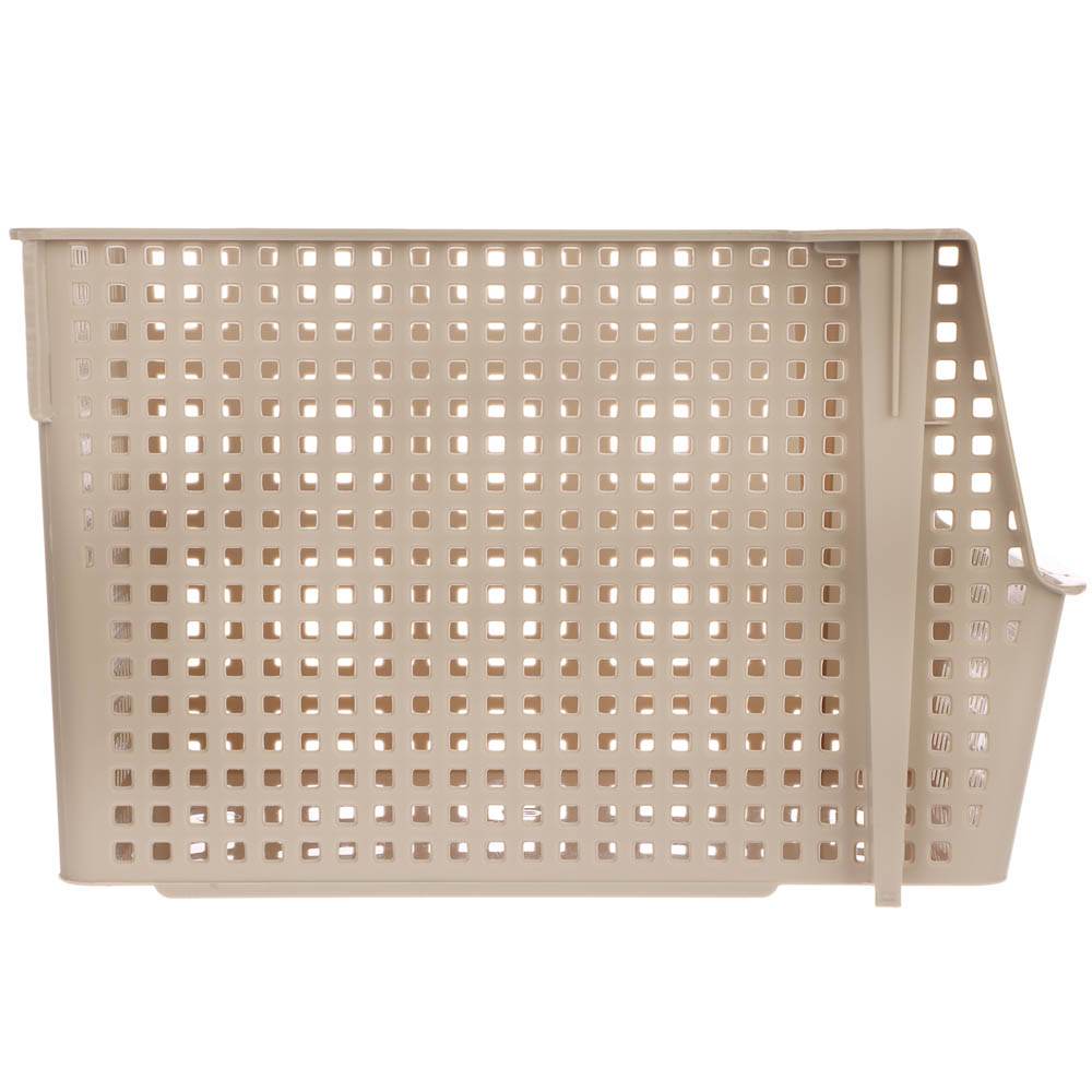 Корзинка для хранения Лофт10л штабелируемая серый, латте, арт.№ 457-856