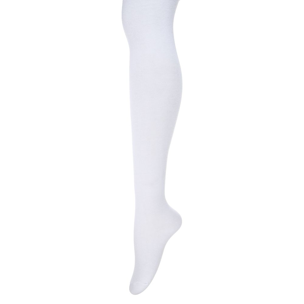 GALANTE Колготки детские, р.116-122, 80% хлопок, 15% полиамид, 5% спандекс, белый, арт.№ 048-117